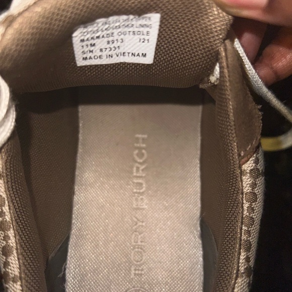 Tory Burch Brown and Cream Sneakers - Picture 7 of 7